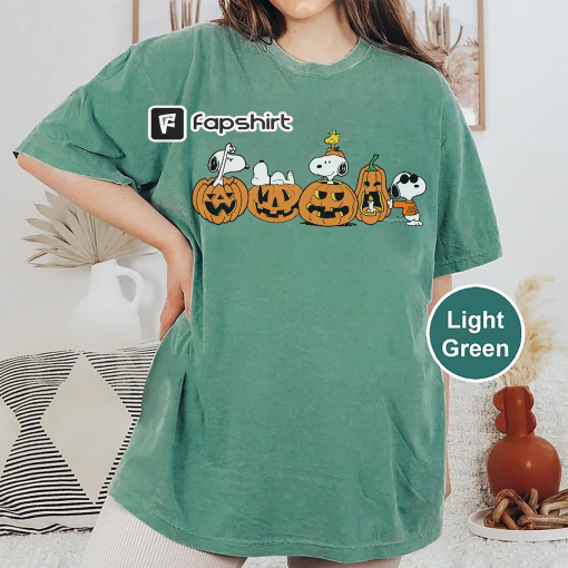 Dog Autumn Pumpkins Comfort Colors Shirt, Retro Snoopy Halloween Shirt, Autumn Snoopy Shirt, Pumpkins Halloween Shirt, Spooky Season Shirt