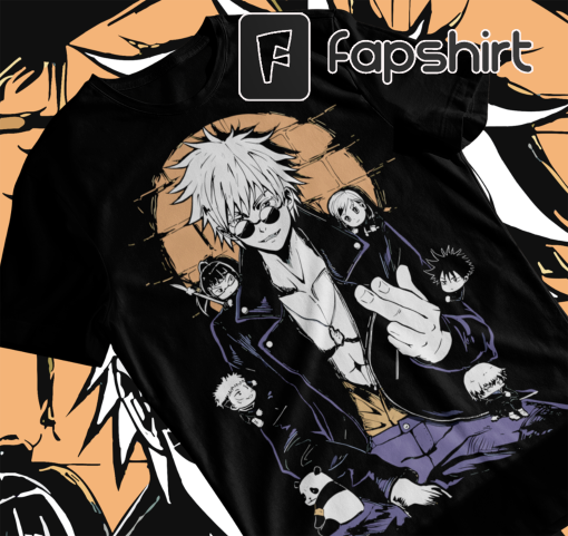 Gojo Satoru T-Shirt Jujutsu Kaisen Sukuna Megumi Itadori Gift Shirt Soft Tee