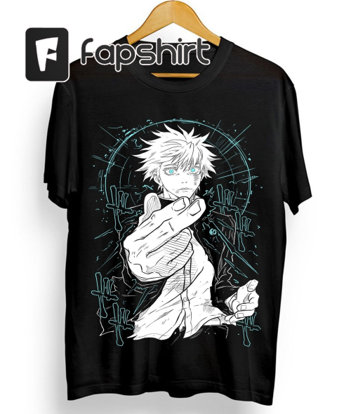 Gojo Satoru T-Shirt Jujutsu Kaisen Sukuna Megumi Itadori gift shirt All Size