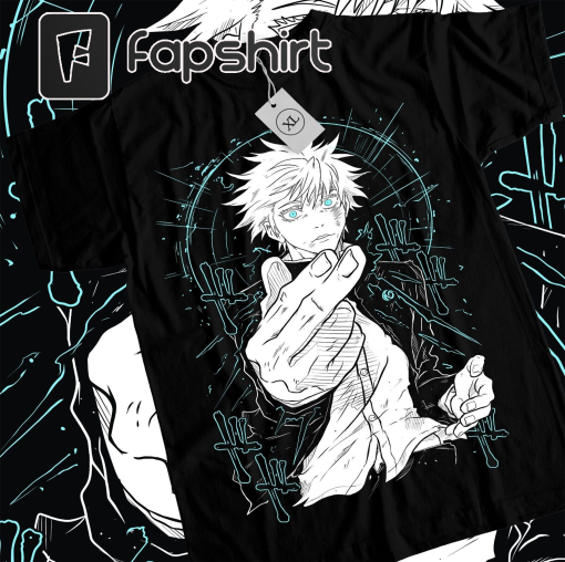 Gojo Satoru T-Shirt Jujutsu Kaisen Sukuna Megumi Itadori gift shirt All Size