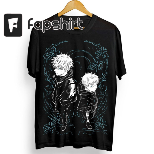 Gojo T-shirt Satoru Megumi Jujutsu Kaisen Yuji Sukuna Anime Black Shirt All Size