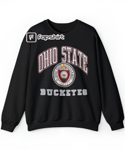 Vintage Ohio State Crewneck Sweatshirt, Distressed Ohio…