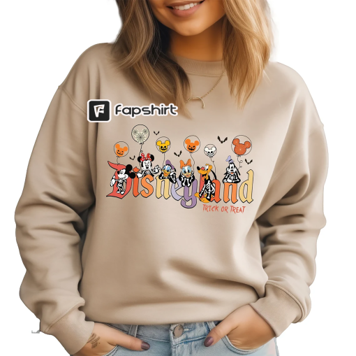 Disney Halloween 2023 Sweatshirt, Vintage Disney Characters Halloween Sweatshirt, Disneyland Halloween, Disney Halloween Sweatshirt