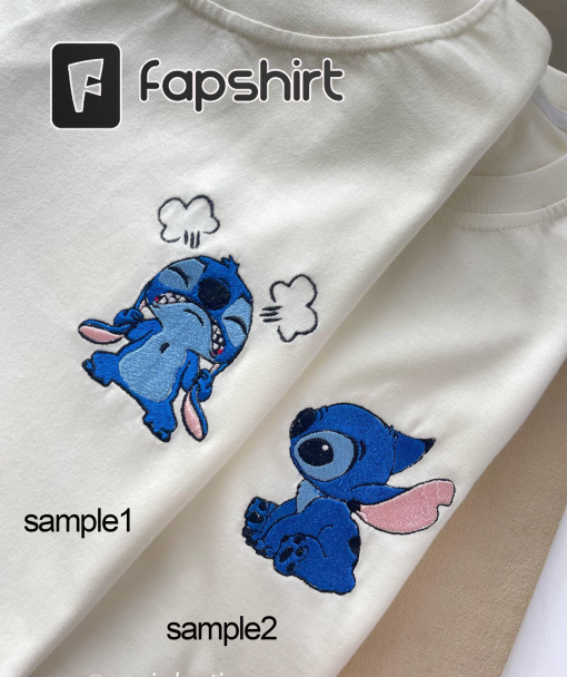 Fully Embroidered Stitch Inspired Sweatshirt or hoodie