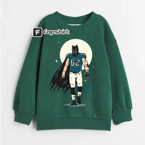 Comfort Colors Jason Kelce Shirt, Philadelphia Sweatshirt, Fat Batman Jason Kelce Cartoon T-Shirt