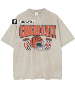 Cin.cin.nati Bengals Snow-Washed T-Shirt – Embrace Vintage-Inspired…