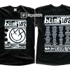 Blink 182 The World Tour Front and Back Shirt, Blink 182 Rock n’ Roll T Shirt, Rock n’ Roll Shirt, Blink 182 2 Sides Shirt, Blink 182 Merch