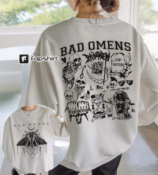 Vintage Bad Omens Shirt, Bad Omens Concrete Forever Tour 2023 Shirt, Fade Reaper Tee Bad Omens Double Side T-shirt, Wraith Bad Omens Tee