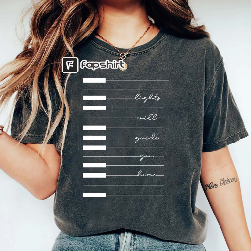 Piano Fix You Lyrics T-Shirt, Music of the spheres World Tour Shirt, Coldplay Tour 2023 Shirt, Coldplay Gift Shirt, Coldplay Music Shirt