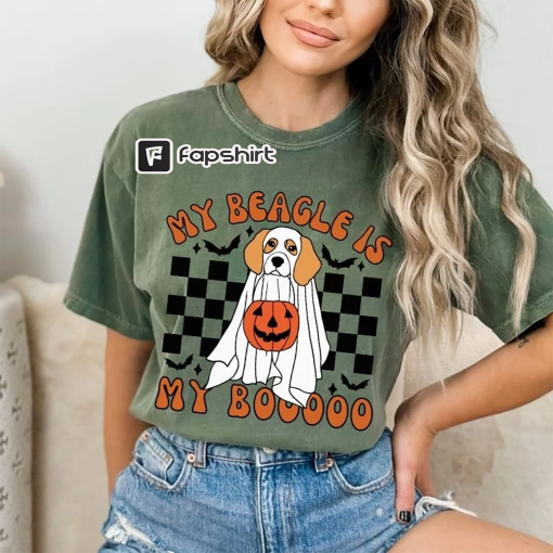 Comfort Colors® Beagle shirt Halloween dog sweatshirt Beagle christmas gift Fall shirts Spooky season Funny ghost dog tshirt Dog mom tee BE4