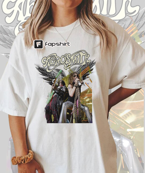 Aerosmith Steven Tyler T-Shirt, Aerosmith 2023 – 2024 Peace Out Farewell Tour with The Black Crowes Tour Shirt, Aerosmith Fan Shirt