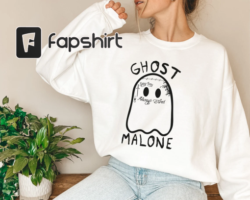 Ghost Malone Sweatshirt, Halloween Sweatshirt, Cute Ghost Sweat, Funny Halloween Crewneck, Spooky Sweatshirt, Stay Spooky, Halloween 2023