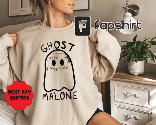 Ghost Malone Sweatshirt, Halloween Sweatshirt, Cute Ghost Sweat, Funny Halloween Crewneck, Spooky Sweatshirt, Stay Spooky, Halloween 2023