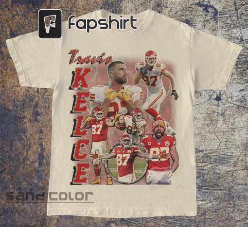 Travis Kelce Shirt, Football shirt, Classic 90s Graphic Tee, Unisex, Vintage Bootleg, Gift, Retro