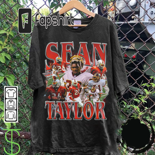 Sean TAYLOR Vintage 90s Graphic Style T-Shirt, Sean TAYLOR Shirt, Vintage Oversized Sport Tee, Unisex shirt, Football Bootleg Gift