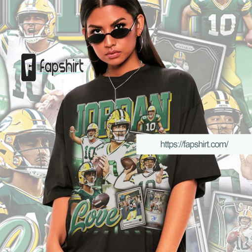 Jordan Love Vintage 90s Graphic Style T-Shirt, Jordan Love Shirt, Vintage Oversized Sport Tee, Unisex shirt, Packers Football Bootleg