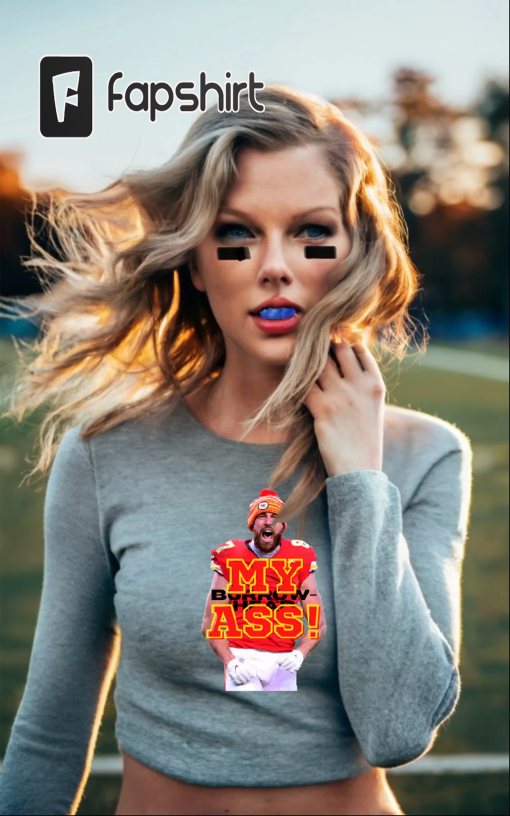 Kansas City Chiefs NFL Travis Kelce | Taylor Swift – Burrowhead My Ass! Women’s Gray Long Sleeve Tee NWT