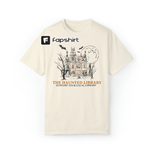 Haunted Library Shirt, Support Your Local Library, Spooky Season, Bookish, Halloween Bookish Merch, Reader, Librarians, Halloween Merch