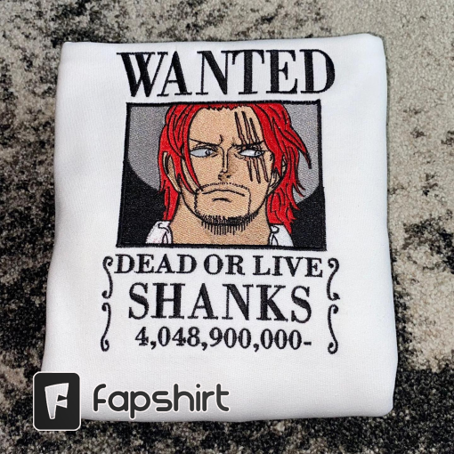 Embroidered L.u.f.f.y Hoodie Anime King of the Pirates Z-oro Embroidery Sanji Sweater, Shanks Embroidery Shirt