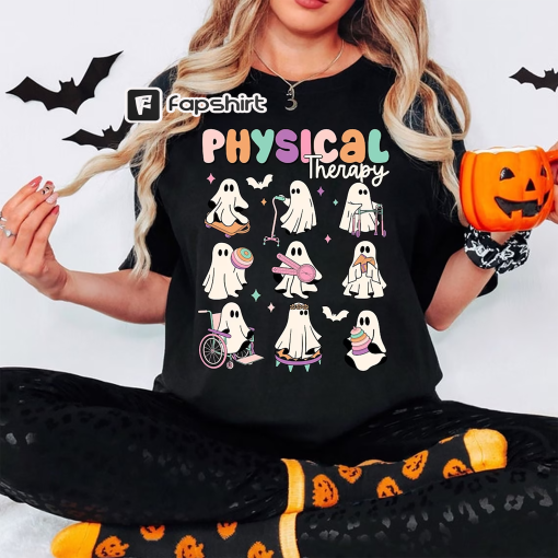 Physical Therapy Shirt, PT Ghosts Shirt, Halloween Physical Therapist Shirt, Spooky PT Shirt, PT Pta Shirt, Doctor Physical Therapist Shirt