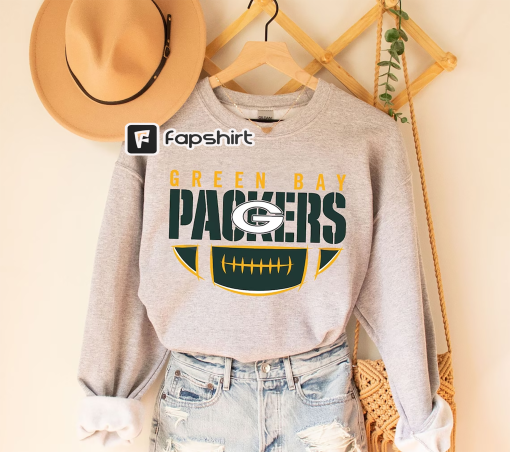 Vintage Green Bay Packer Sweatshirt, Green Bay Football Shirt, Packer Football Hoodie, Nfl Football Shirt, Football Jersey Shirt For Fan