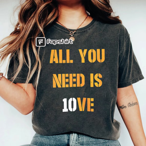 Jordan Love All You Need Is Love Green Bay Packers Shirt Jordan Love American Football shirt Green Bay Packers Shirt Gift For Fans