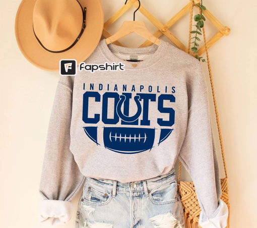 Vintage Indianapolis Colt Sweatshirt, Indianapolis Football Shirt, Colt Football Hoodie, Nfl Football Shirt, Football Jersey Shirt For Fan