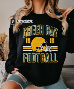 Green Bay Packers Fan Crewneck, Trendy Vintage…