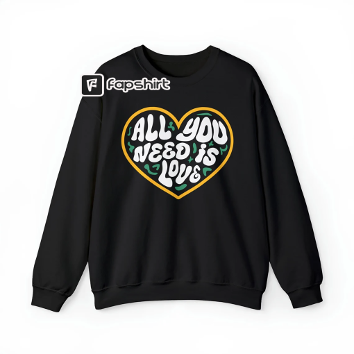 All You Need Is LOVE – Jordan Love Sweatshirt – Unisex Long-sleeve Top