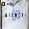 Detroit Embroidered Hoodie- Trendy Embroidery – Embroidered Sweatshirt- Football