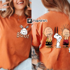 Kitty and Friends Spooky Halloween Embroidery Crewneck Sweatshirt, Spooky Season Costume