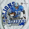 Gildan Sundays Are Better in Detroit blue Crewneck, Detroit Football Sweatshirt, Detroit Fan Front Back Design, Custom Detroit football