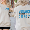 Vintage Detroit Football Sweatshirt Lions Football Crewneck Retro Style Lions Shirt Gift for Lions Football Fan Detroit Lions Gift Michigan