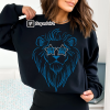 Gildan Sundays Are Better in Detroit blue Crewneck, Detroit Football Sweatshirt, Detroit Fan Front Back Design, Custom Detroit football