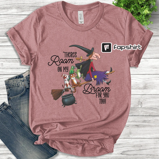 There’s Room On My Broom For You Too Teacher T-Shirt, Funny Witch Shirt, Halloween Shirt, Teacher Shirt, Gift For Teacher