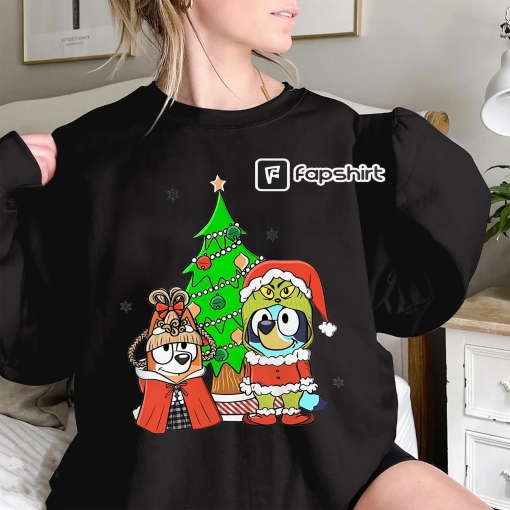 Bluey and Bingo Family Merry Christmas 2023 Tee | Bluey Family Christmas | Bingo Merry Christmas | Christmas Bluey Bingo | Bluey Kids Shirt