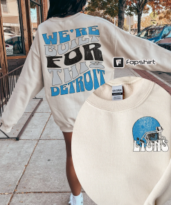 Vintage Detroit Football Sweatshirt Lions Football Crewneck…