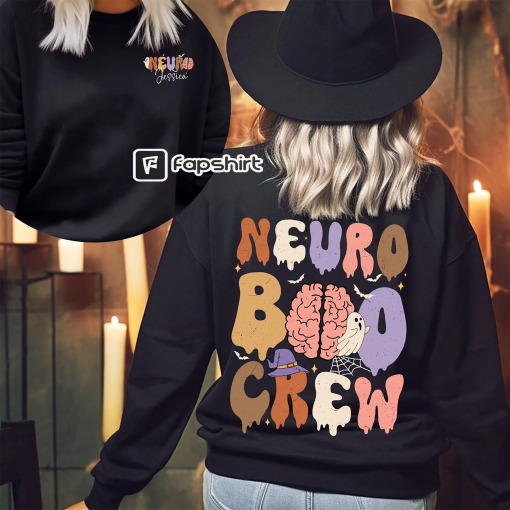 Neuro Boo Crew Halloween Shirt, Neuro Nurse Halloween Shirt, Neurology Gift, Neuro Nurse Gift, Neuro Physical Therapy, Nursing Halloween