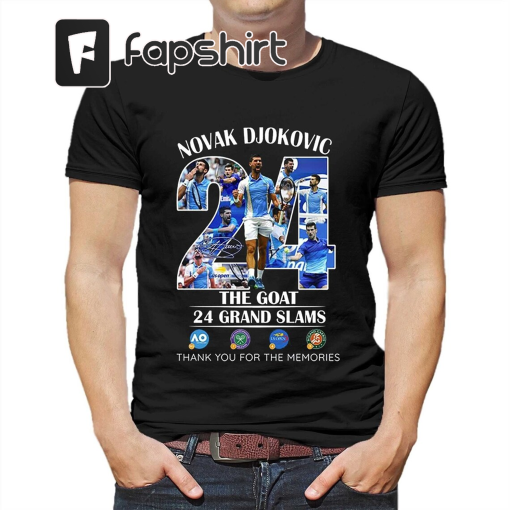 Novak Djokovic 24 Grand Slams The Goat Us Open 2023 Champion Memories Shirt, Sweatshirt, Trendy Shirt, V2 Ni24P1