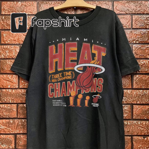 Heat Tee, Throwback Miami Heat Sweatshirt, Vintage Basketball Crewneck