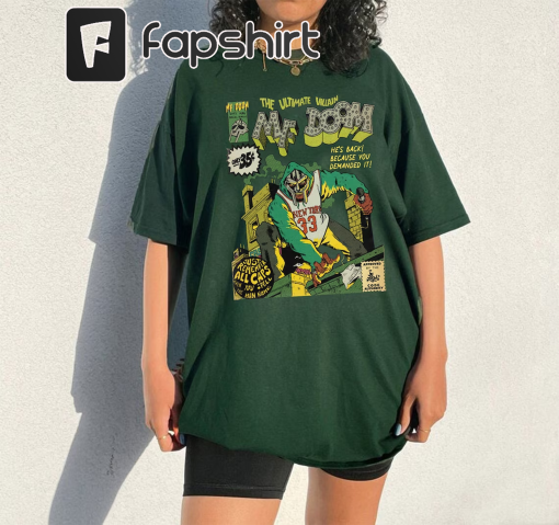 MF Doom Comic 3 Graphic Shirt, Vintage Mf Doom T-Shirt, Metal Face Doom Shirt, Madlib Doom Tee Shirt, Mf Doom Graphic Tshirt