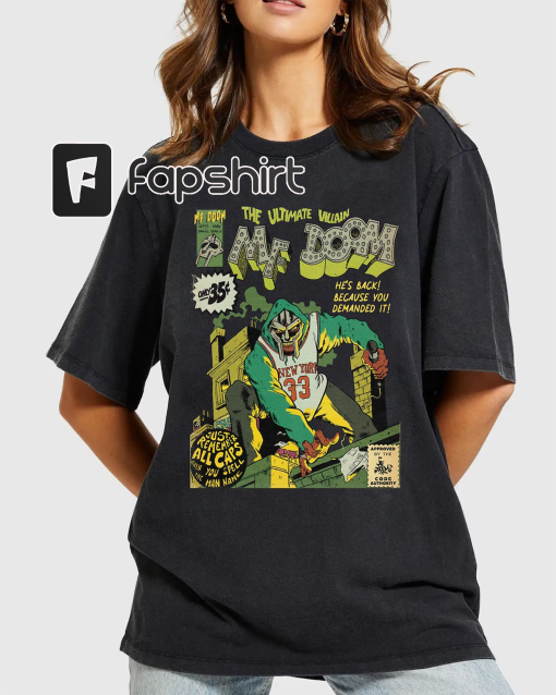 MF Doom Comic 3 Graphic Shirt, Vintage Mf Doom T-Shirt, Metal Face Doom Shirt, Madlib Doom Tee Shirt, Mf Doom Graphic Tshirt