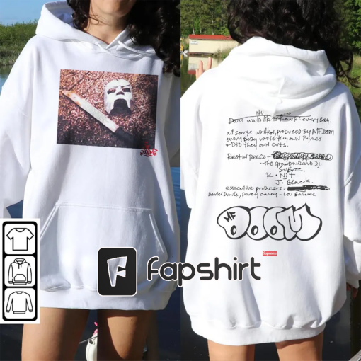 MF DOOM Rap Shirt, Mf Doom Fall 2023 Collab Hoodie, Mf Doom Sweatshirt Album Tour Graphic Tee Trend 2 Side shirt