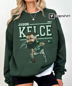 Comfort Color Jason Kelce Philadelphia Cartoon Sweatshirt,…