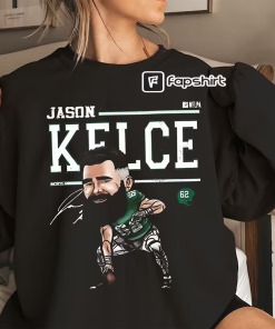 Comfort Color Jason Kelce Philadelphia Cartoon Sweatshirt,…