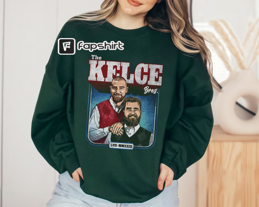 Jason Kelce & Travis Kelce Bros T-Shirt, Jason Kelce et Travis Kelce Shirt, Jason Kelce Shirt, Travis Kelce Shirt, Football Fan Tee