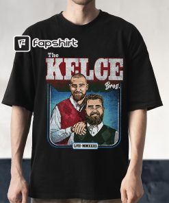 Jason Kelce & Travis Kelce Bros T-Shirt,…