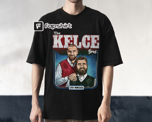 Jason Kelce & Travis Kelce Bros T-Shirt, Jason Kelce et Travis Kelce Shirt, Jason Kelce Shirt, Travis Kelce Shirt, Football Fan Tee