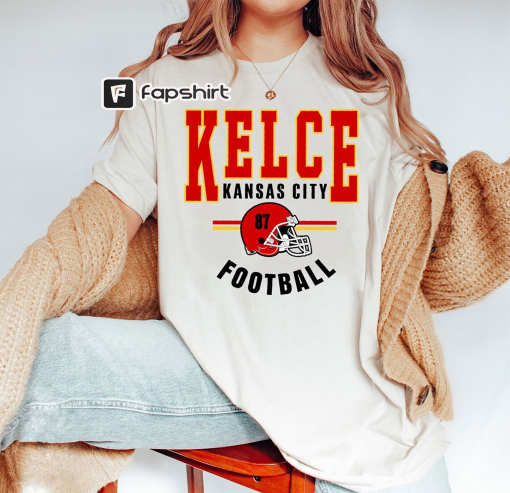 Kelce Shirt, Vintage KC Chief Sweatshirt, Travis Kelce T-Shirt, Kansas City Tee, America Football Sweatshirt, Football Fan Gifts