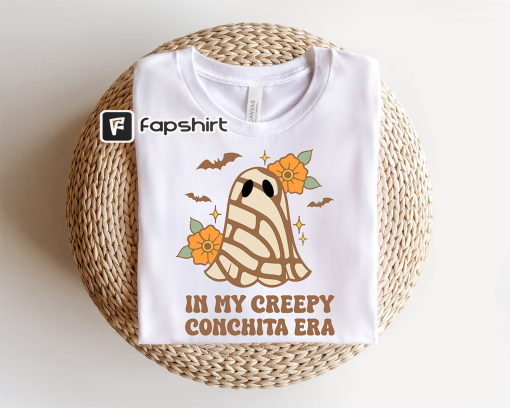 In My Creepy Conchita Era Sweatshirt, Funny Latina Spooky Sweater, Halloween Sweater, Pan Dulce Sweater, Cute Sweater, Concha Sweater